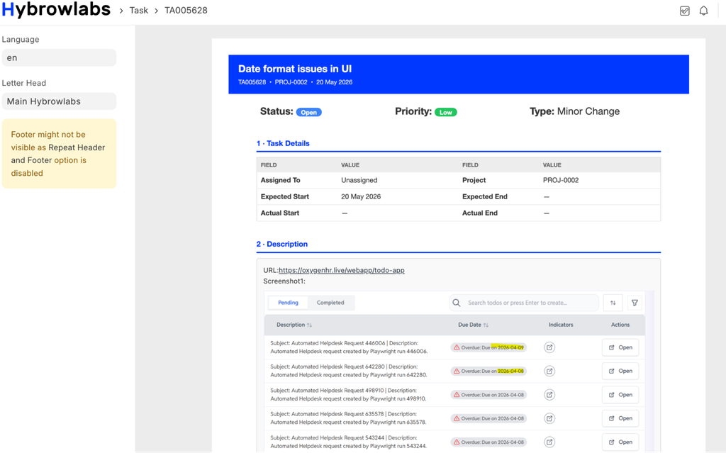 ERPNext project communication setup overview