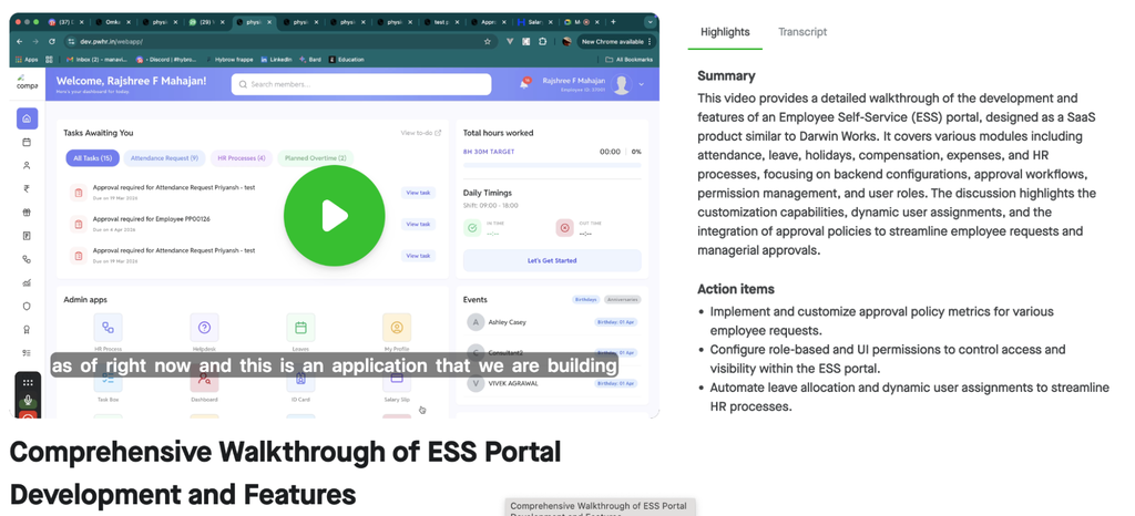 Comprehensive ERPNext ESS portal training resource