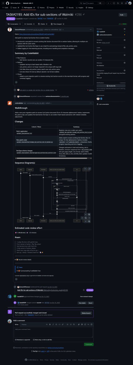 Merged PR with CodeRabbit AI Review