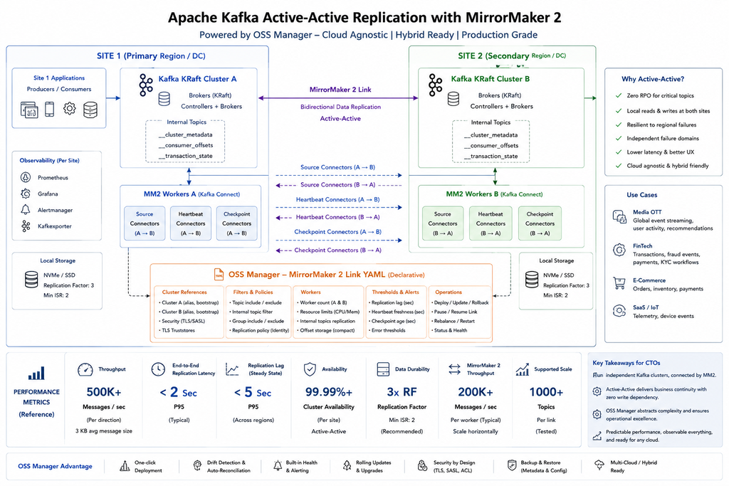 Kafka Active-Active: Two Sites, One Event Story